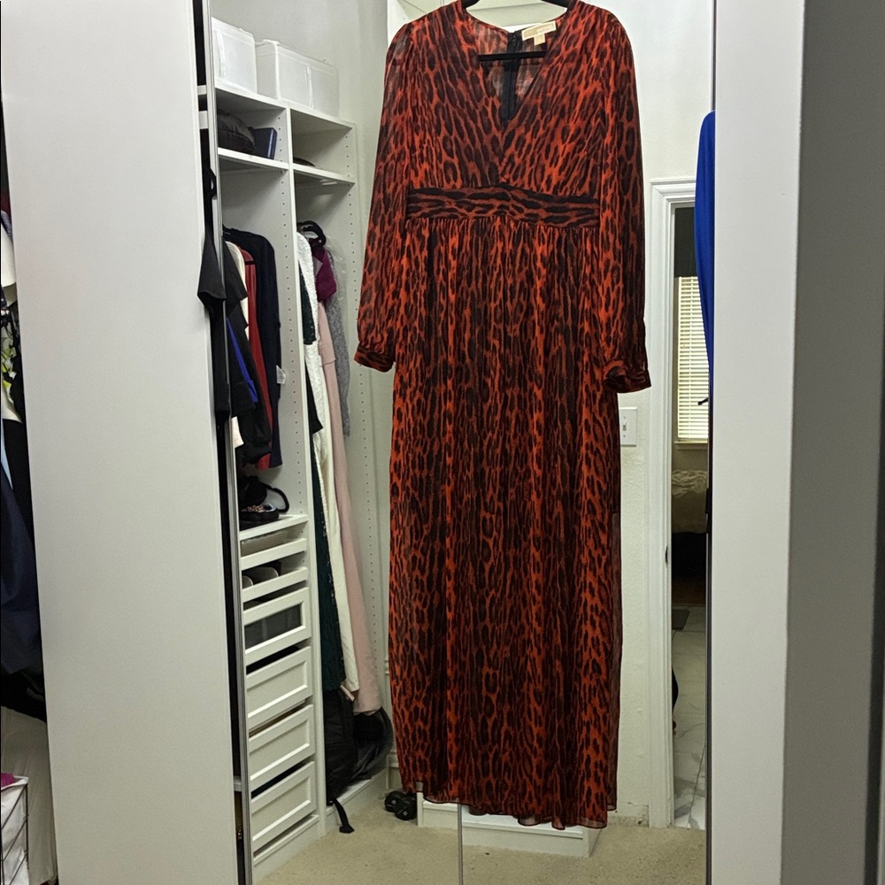 Michael Kors Animal print georgette dress